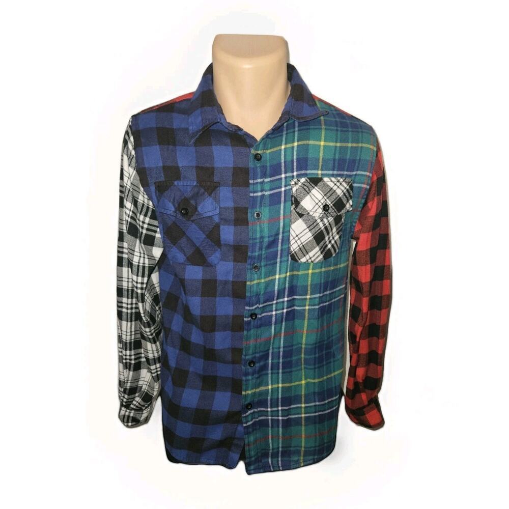 Official Aaliyah Plaid Button Up Long Sleeve Shirt Size Small RARE - Picture 5 of 10